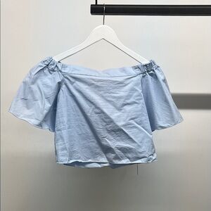 Tibi Sky Cropped Blouse